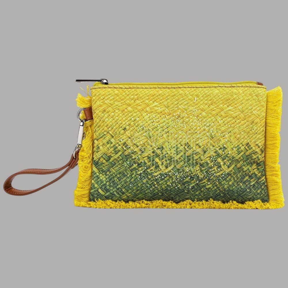YNot Pochette Macao XS in Nylon effetto intrecciato con zip e laccio - 3