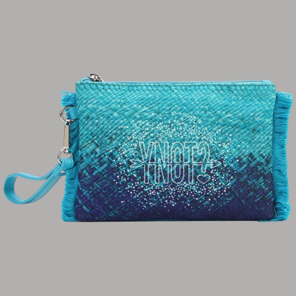 YNot Pochette Macao XS in Nylon effetto intrecciato con zip e laccio - 5