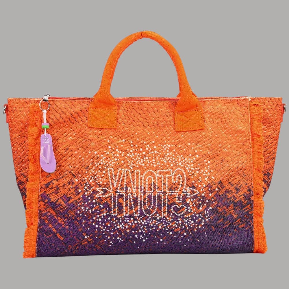 YNot Borsa Mare Grande Intrecciata con Frange Tracolla Regolabile XXL - 10