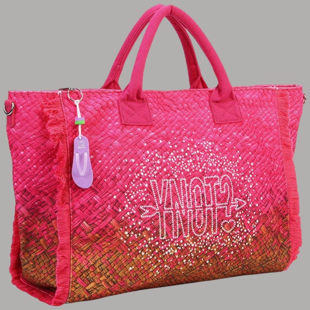 YNot Borsa Mare Grande Intrecciata con Frange Tracolla Regolabile XXL - 2