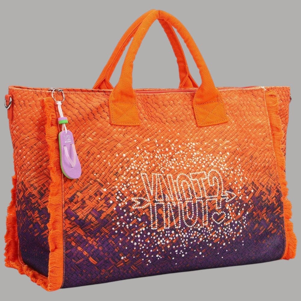 YNot Borsa Mare Grande Intrecciata con Frange Tracolla Regolabile XXL - 8