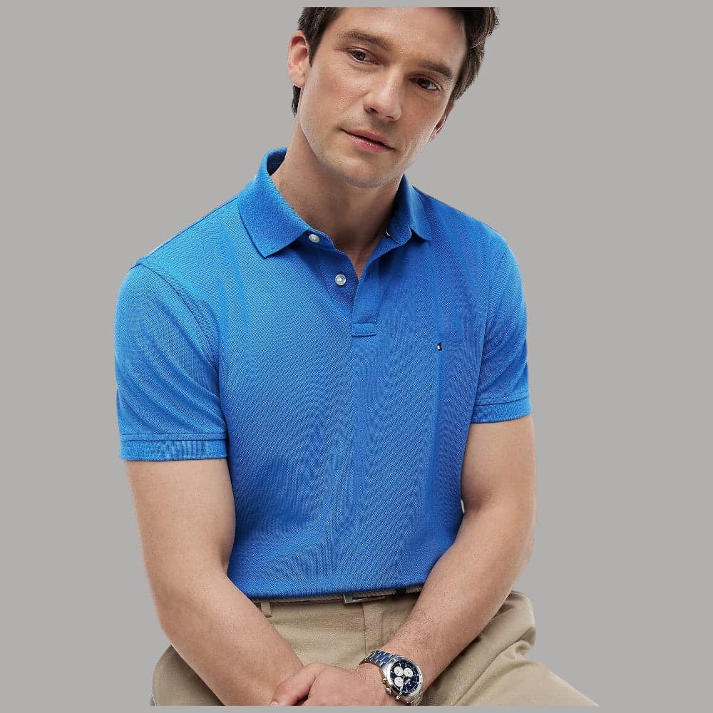 Tommy Hilfiger Polo Uomo 1985 Collection Regular Fit Cotone Stretch - 12