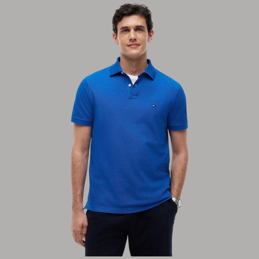 Tommy Hilfiger Polo Uomo 1985 Collection Regular Fit Cotone Stretch - 16