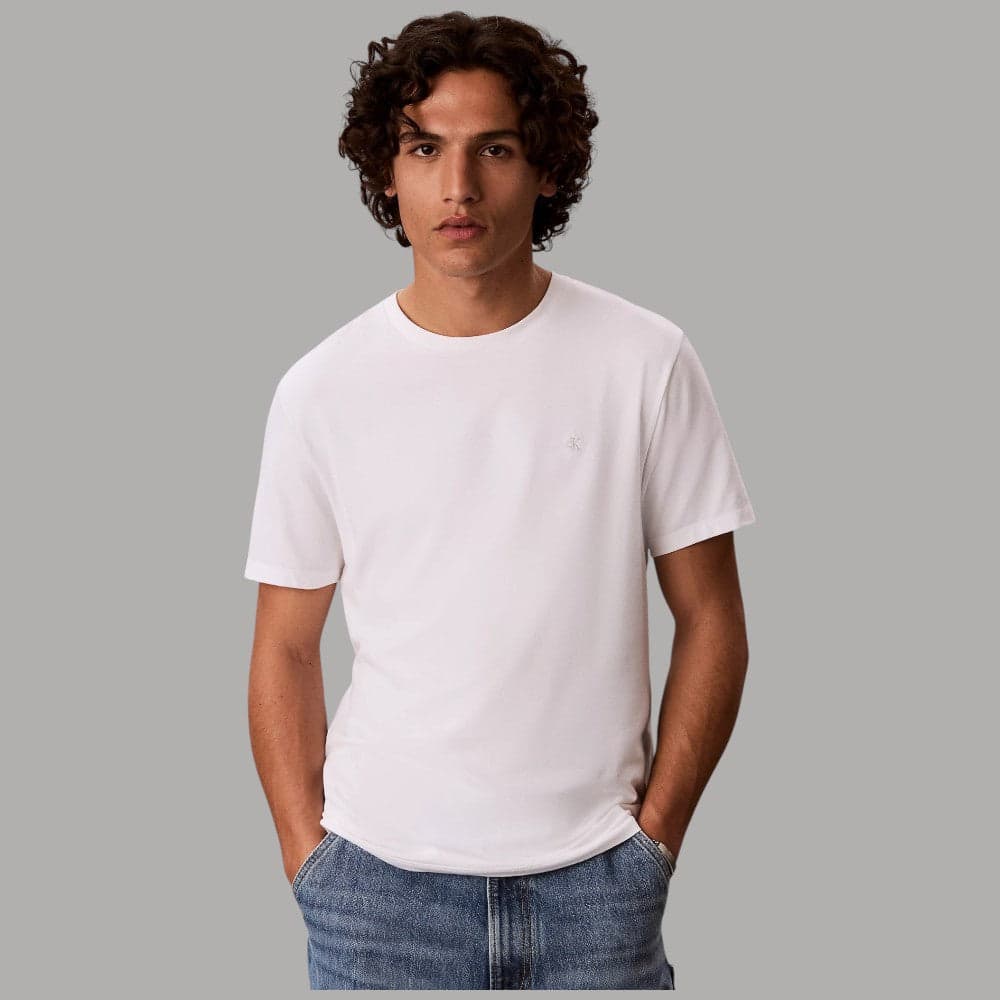 T-shirt Calvin Klein Slim Liquid Touch Cotone Elasticizzato - 4