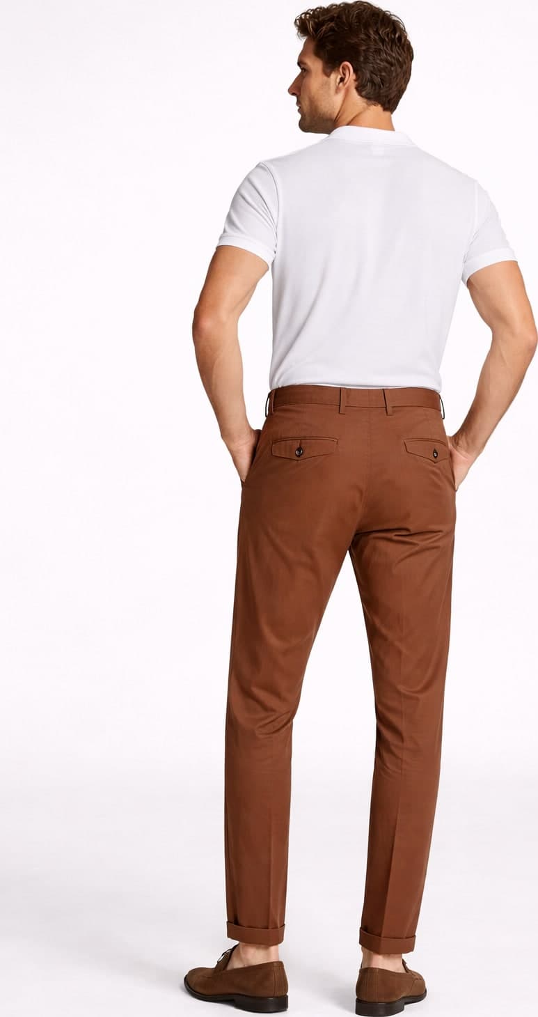 Pantalone doppia pince cotone supima - 3