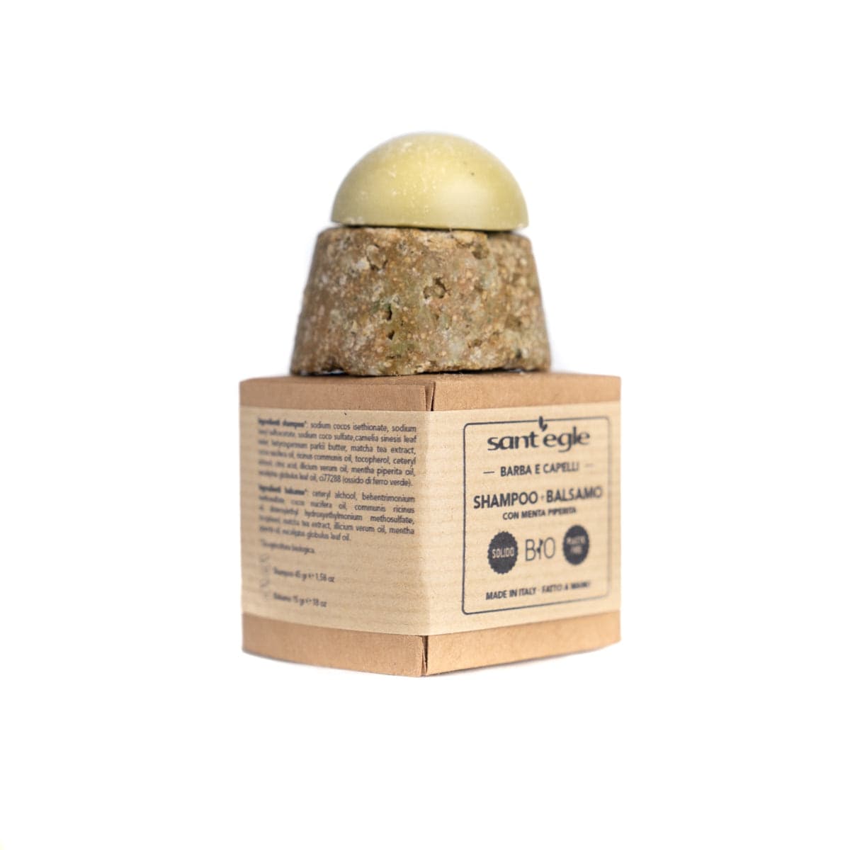 Barba e Baffi, lo Shampoo + Balsamo solido Biologico - 40