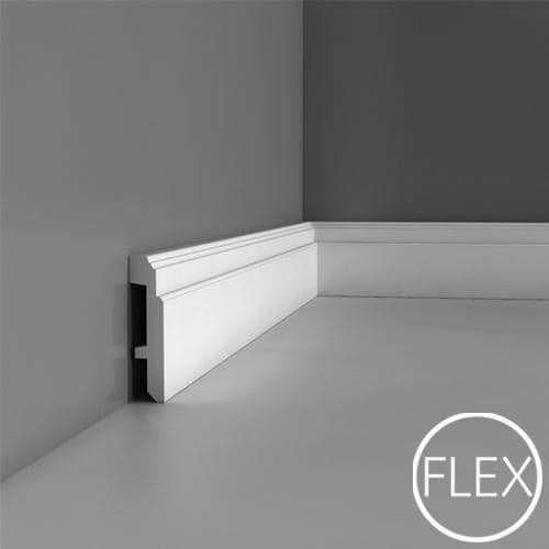 Battiscopa in Poliuretano Flessibile (SX155FLEX) 200X11X2,5 pacco da 20ml - 3