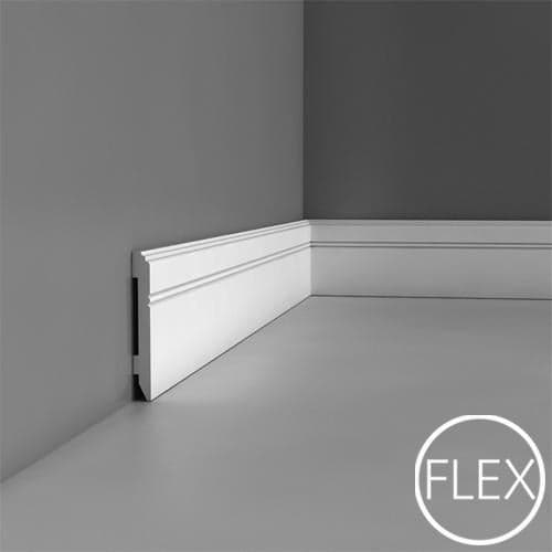 Battiscopa in Poliuretano Flessibile (SX105 FLEX) 200X11X1,3 pacco da 32ml - 2