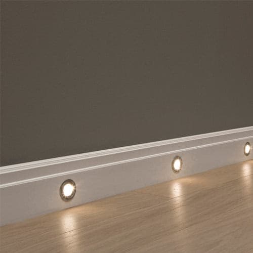 KIT N.5 led (+ cavi di estensione 5x1mt) per battiscopa - 2