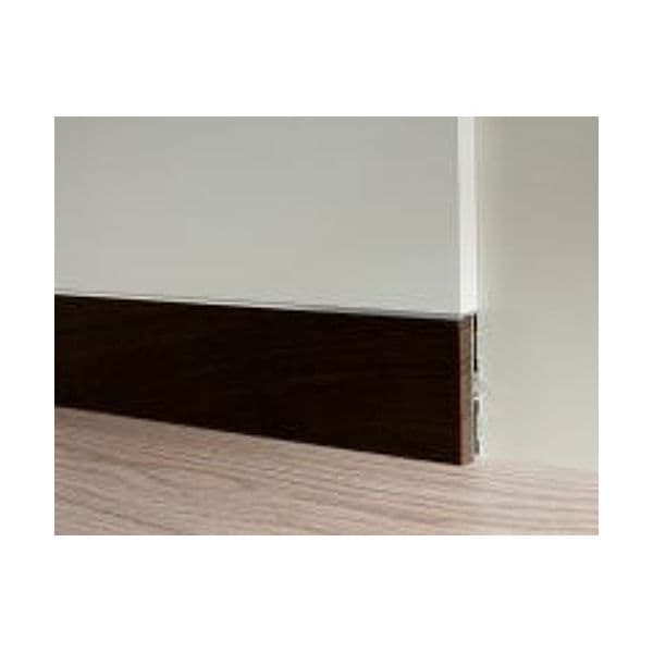 Battiscopa filo muro Profilpas in legno massiccio + sottostruttura alluminio 20ML - 6