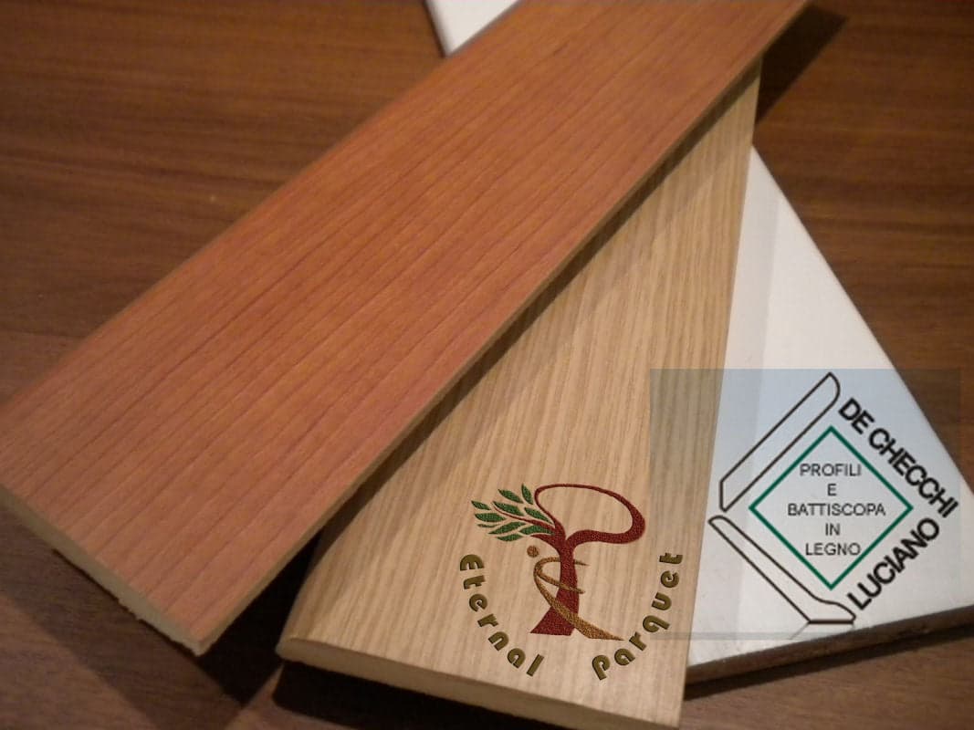 Battiscopa Prolamin Zoccolino MDF 70x10 in 6 essenze diverse pacco 100ml