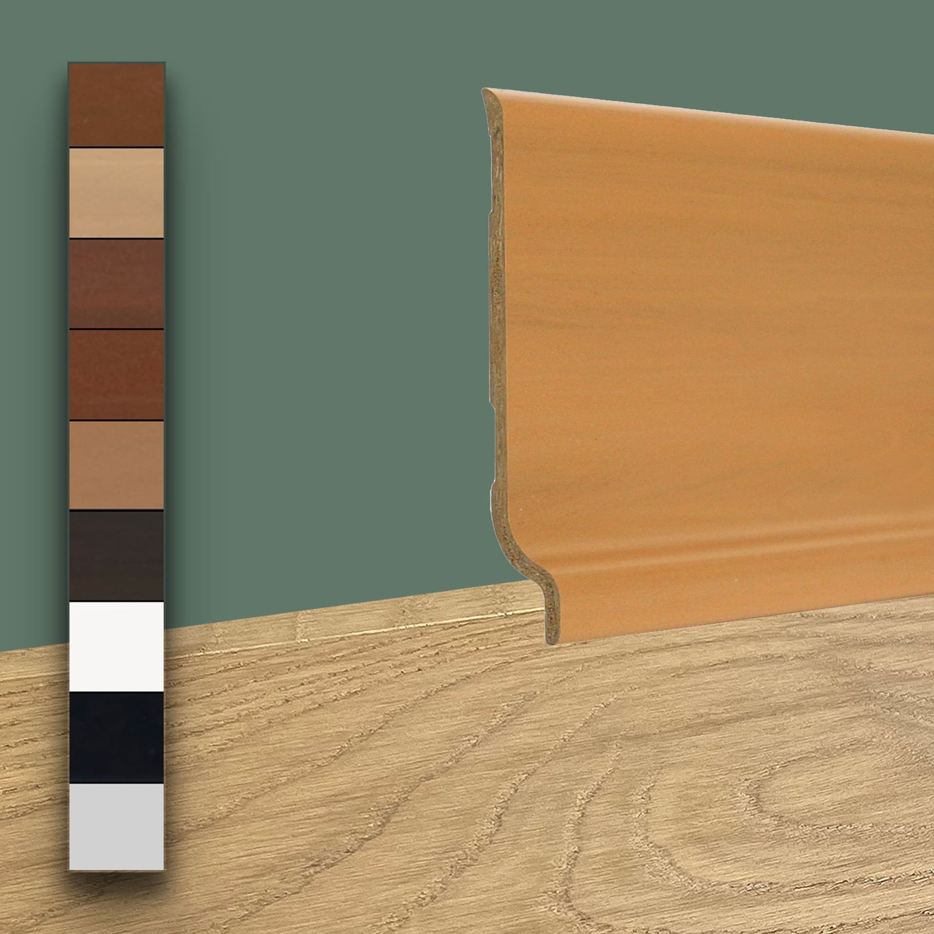 Battiscopa zoccolino  in PVC rigido 70x9 vari colori e decori (prezzo al metro lineare) - 2