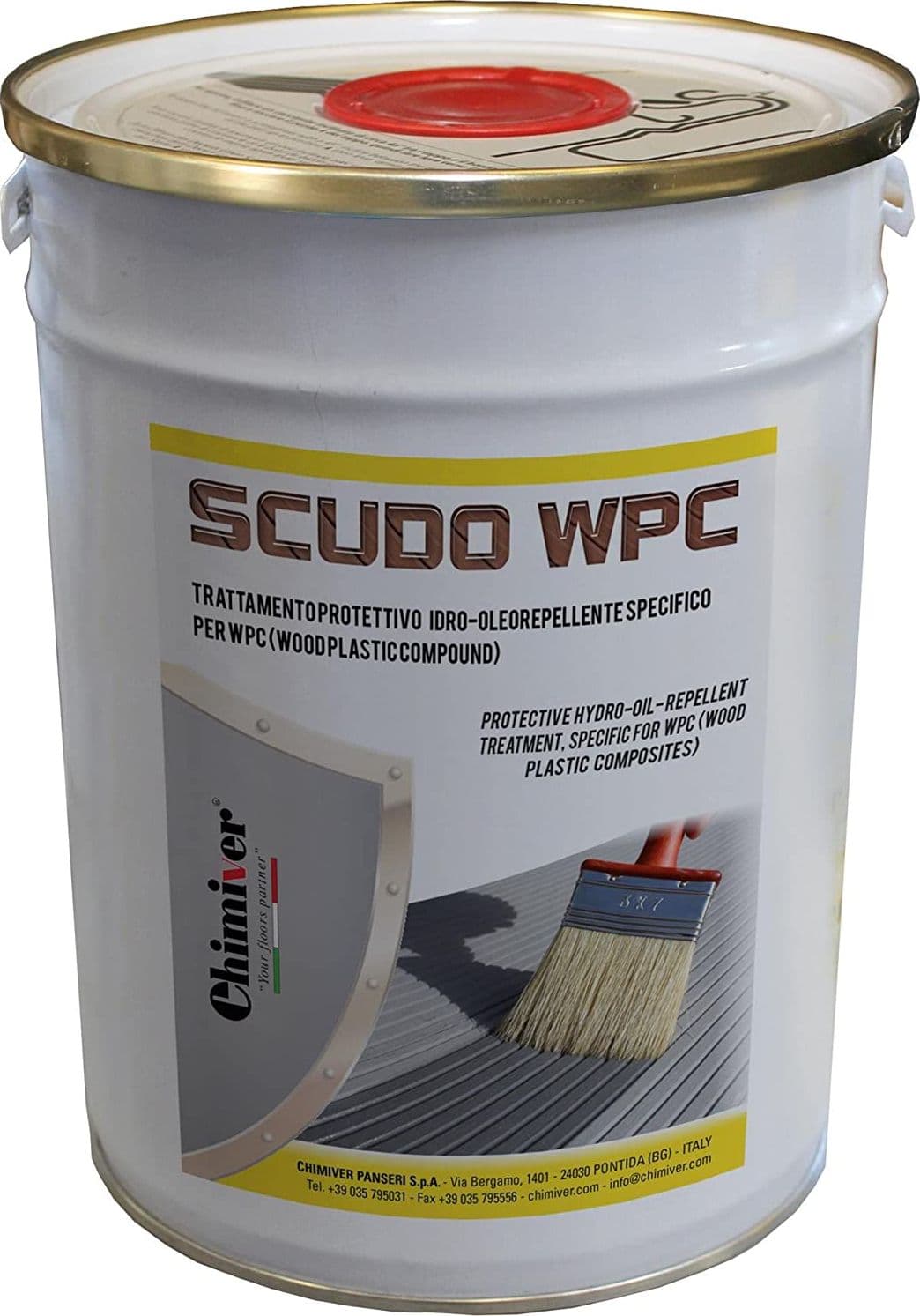 SCUDO WPC composto a base di acqua a nanotecnologia per decking compositi rende idro oleorepellente ed evita la formazione di macchie - 4