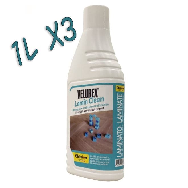 Velurex Lamin Clean Detergente sanificante pavimenti in laminato 1Lt X3 Chimiver - 2