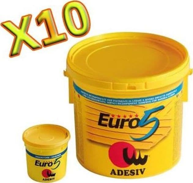 Colla Adesivo Euro 5 epossi-poliuretanico per pavimenti legno 10Kg - 2