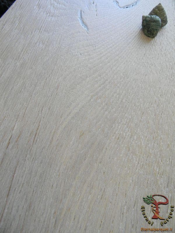 Parquet MAXILISTONE prefinito KAHRS FOUNDERS COLLECTION mod. "OLOF" 15x187x2420 spazzolato,raschiato a mano, bisellato, Bianco acceso, olio naturale (incastro 5s flottante o incoll.) - 13