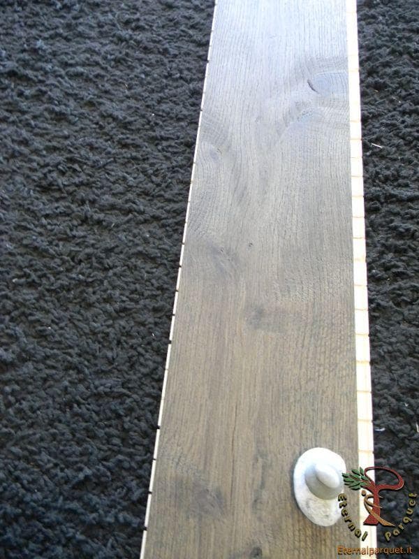 OFFERTA ! Parquet MAXILISTONE prefinito KAHRS FOUNDERS COLLECTION mod. "ULF" 15x187x2420 spazzolato,raschiato a mano, bisellato, grigio cemento, olio naturale (incastro 5s flottante o incoll.) - 3