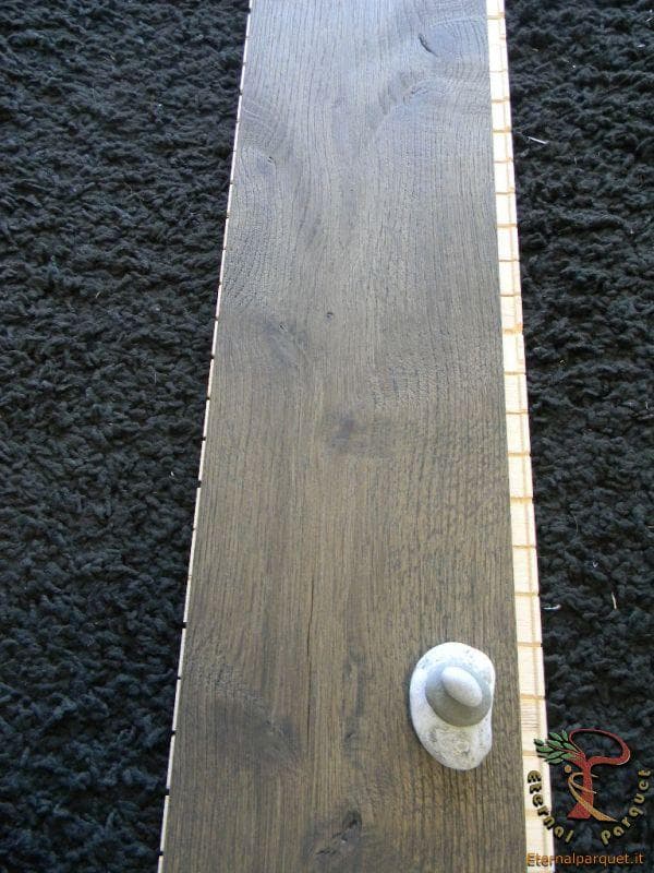 OFFERTA ! Parquet MAXILISTONE prefinito KAHRS FOUNDERS COLLECTION mod. "ULF" 15x187x2420 spazzolato,raschiato a mano, bisellato, grigio cemento, olio naturale (incastro 5s flottante o incoll.) - 6