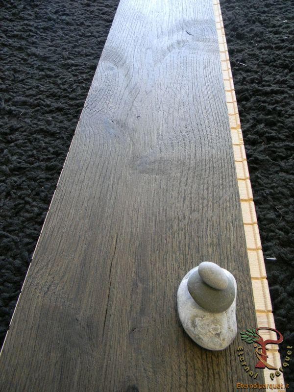 OFFERTA ! Parquet MAXILISTONE prefinito KAHRS FOUNDERS COLLECTION mod. "ULF" 15x187x2420 spazzolato,raschiato a mano, bisellato, grigio cemento, olio naturale (incastro 5s flottante o incoll.) - 7