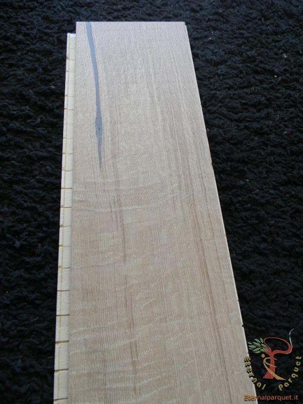 Parquet MAXILISTONE prefinito KAHRS FOUNDERS COLLECTION mod. "GUSTAF" 15x187x2420 spazzolato,raschiato a mano, bisellato, Bianco antico olio naturale (incastro 5s flottante o incoll.) - 13