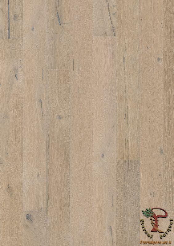 Parquet MAXILISTONE prefinito KAHRS FOUNDERS COLLECTION mod. "GUSTAF" 15x187x2420 spazzolato,raschiato a mano, bisellato, Bianco antico olio naturale (incastro 5s flottante o incoll.) - 6