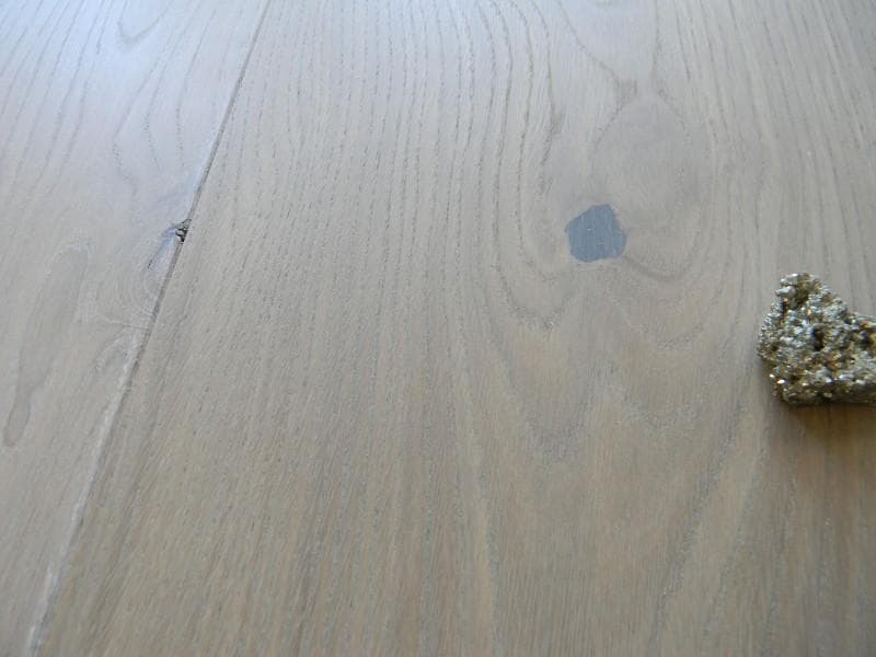 Maxilistone prefinito 139x14x2200 EKO SUBLIME PLANK mod.AUTUMN in rovere Grigio Tortora chiaro Spazzolato oliato eco nodato e bisellatura 2 lati - 3