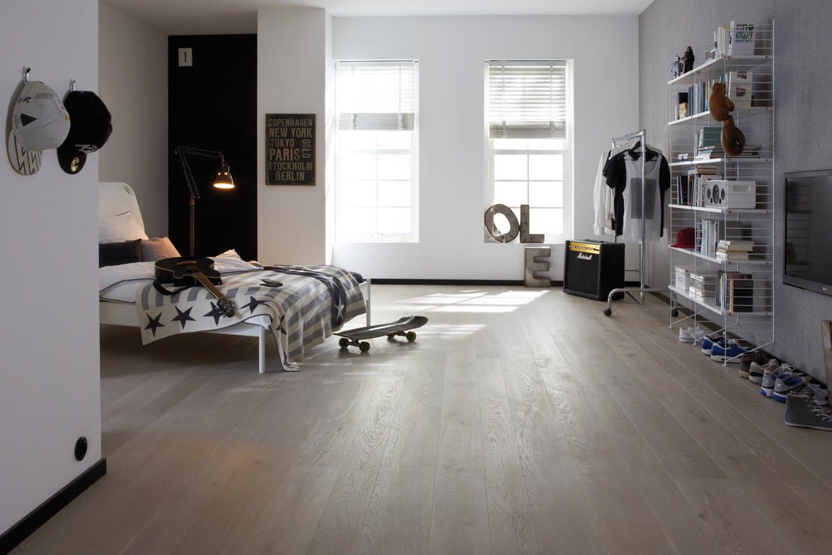 Maxilistone prefinito 139x14x2200 EKO SUBLIME PLANK mod.AUTUMN in rovere Grigio Tortora chiaro Spazzolato oliato eco nodato e bisellatura 2 lati - 8