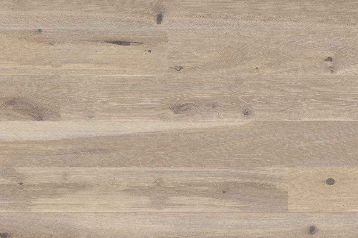 Maxilistone prefinito EKO SUBLIME PLANK mod.WINTER 139x14x2200 in rovere Sbiancato liscio verniciato eco con nodi stuccati e bisellatura 2 lati - 9