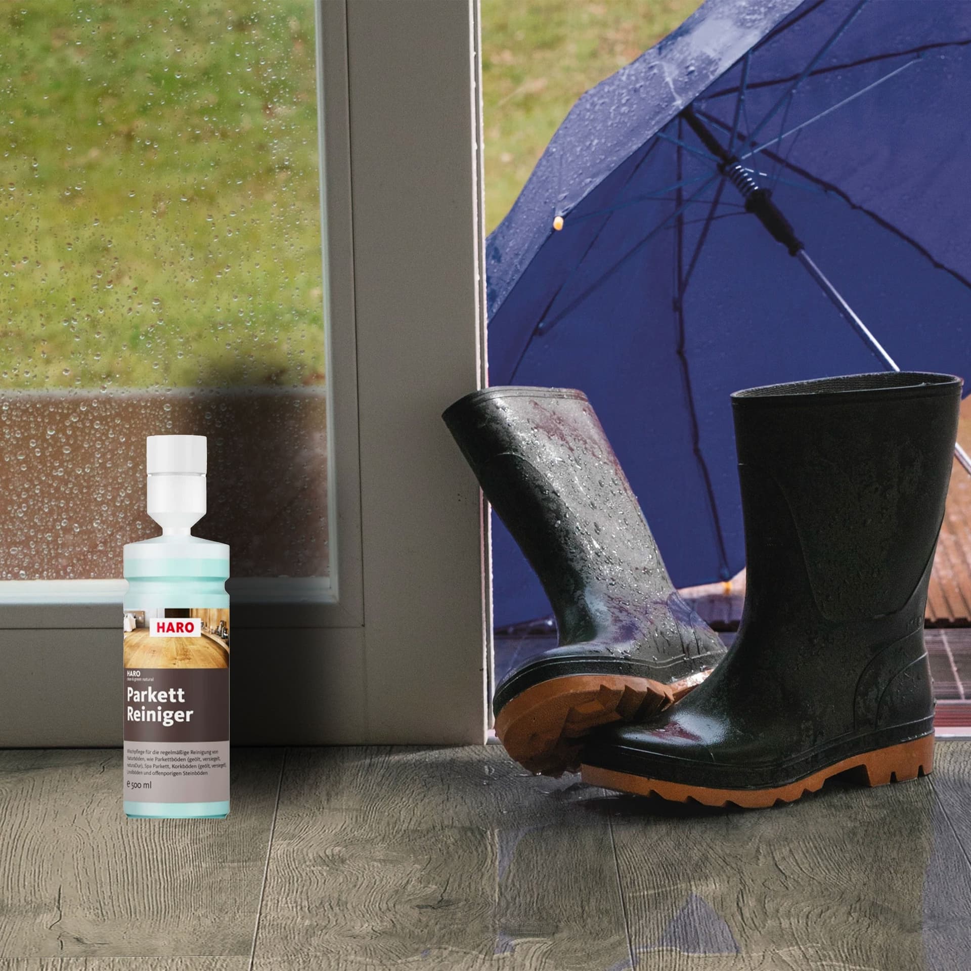 HARO Clean & Green Naturale - Detergente "NATURALE" per parquet sughero linoleum cotto e marmi - 2