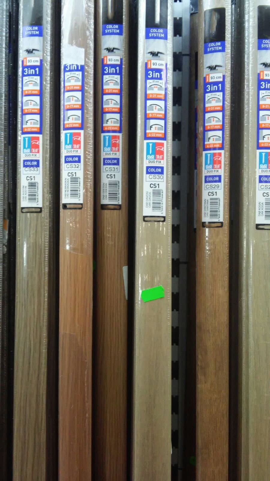 Profilo in Alluminio per parquet e laminati in 34 decori posa 2in1 da 93cm 3in1 (di compensazione o dilatazione , a scendere, di chiusura) (biadesivo e tasselli) (prezzo al metro) - 2
