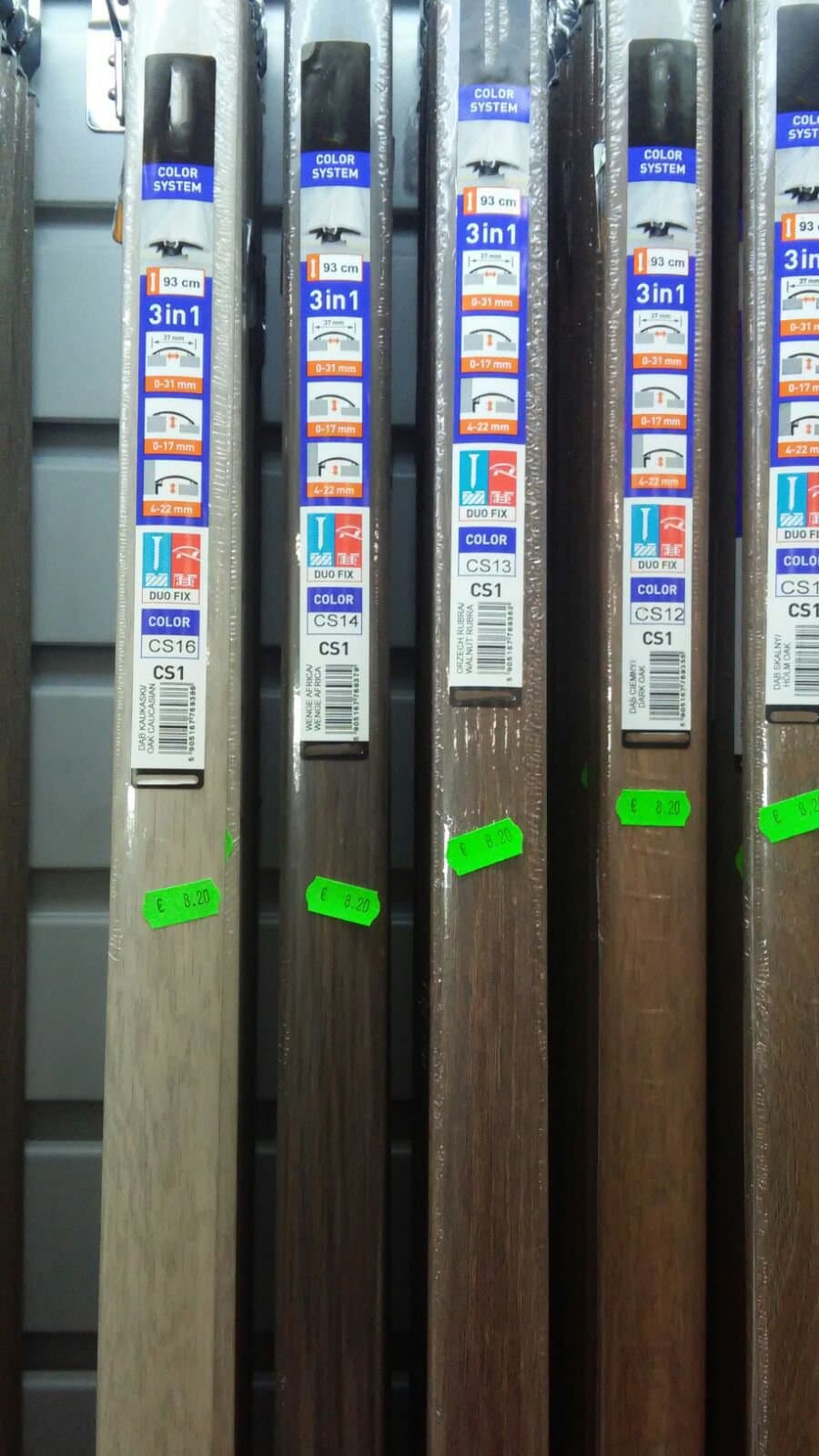 Profilo in Alluminio per parquet e laminati in 34 decori posa 2in1 da 93cm 3in1 (di compensazione o dilatazione , a scendere, di chiusura) (biadesivo e tasselli) (prezzo al metro) - 5
