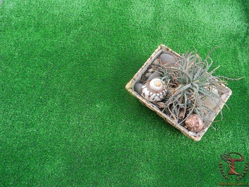 Prato in erba sintetica ROTOLO DA 50MQ tufting 100% polypropylene da 8mm (2mtx25) verde - 2