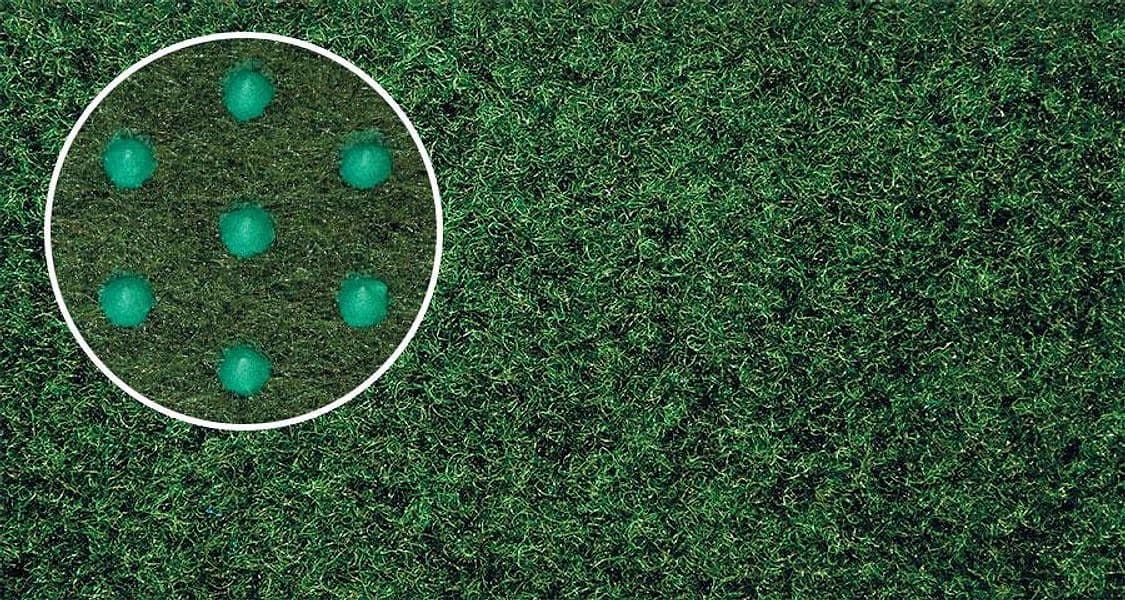 Moquette Pavimento agugliato ROTOLO DA 60 METRI QUADRATI idoneo per esterno da 8mm con peduncoli per il drenaggio ed il grip, adatto a barche, piscine, terrazzi, giardini, piazzali, fiere. BLU e VERDE - 3