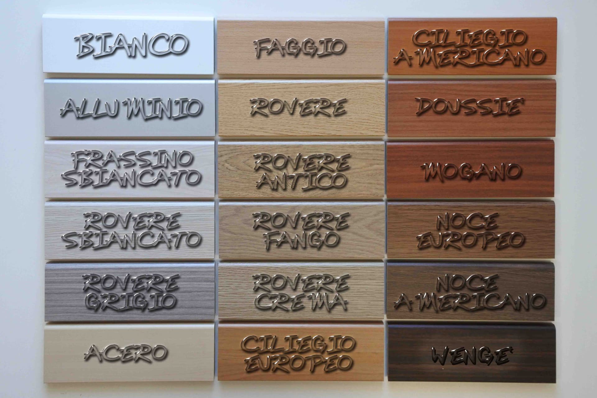 96ML BATTISCOPA in HDF 80X15 PASSACAVO taglio moderno 18 essenze - 6