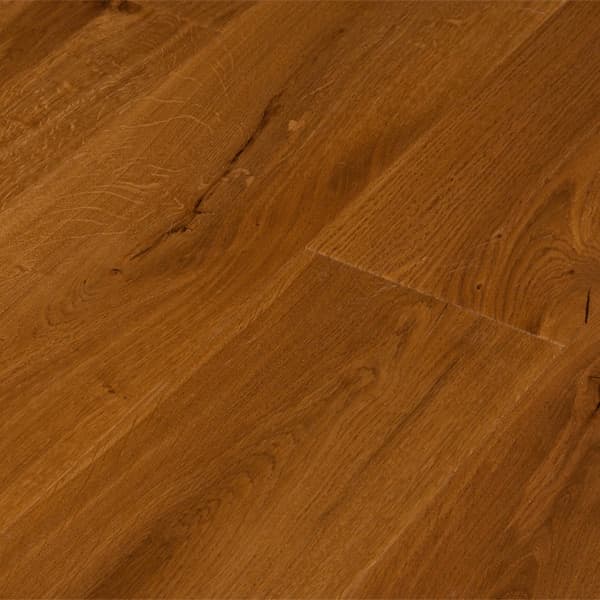 MAXILISTONE STYLEFLOORING 189X14X1860 "mod.COUNTRY AFF" in rovere naturale affumicato oliato e PIALLATO A MANO Posa incollata o flottante - 2