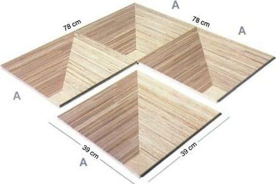 ***LOTTO STOCK*** parquet prefinito 390x390x14mm QUIRINALE in HEVEA classico quadrotte finline verniciato semilucido - 3