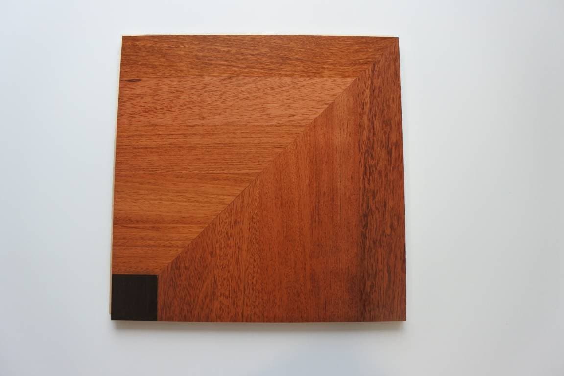***LOTTO STOCK*** 80MQ Parquet prefinito classico 390x390x14mm BUCKINGHAM quadrotte in Jatoba verniciato semilucido - 5