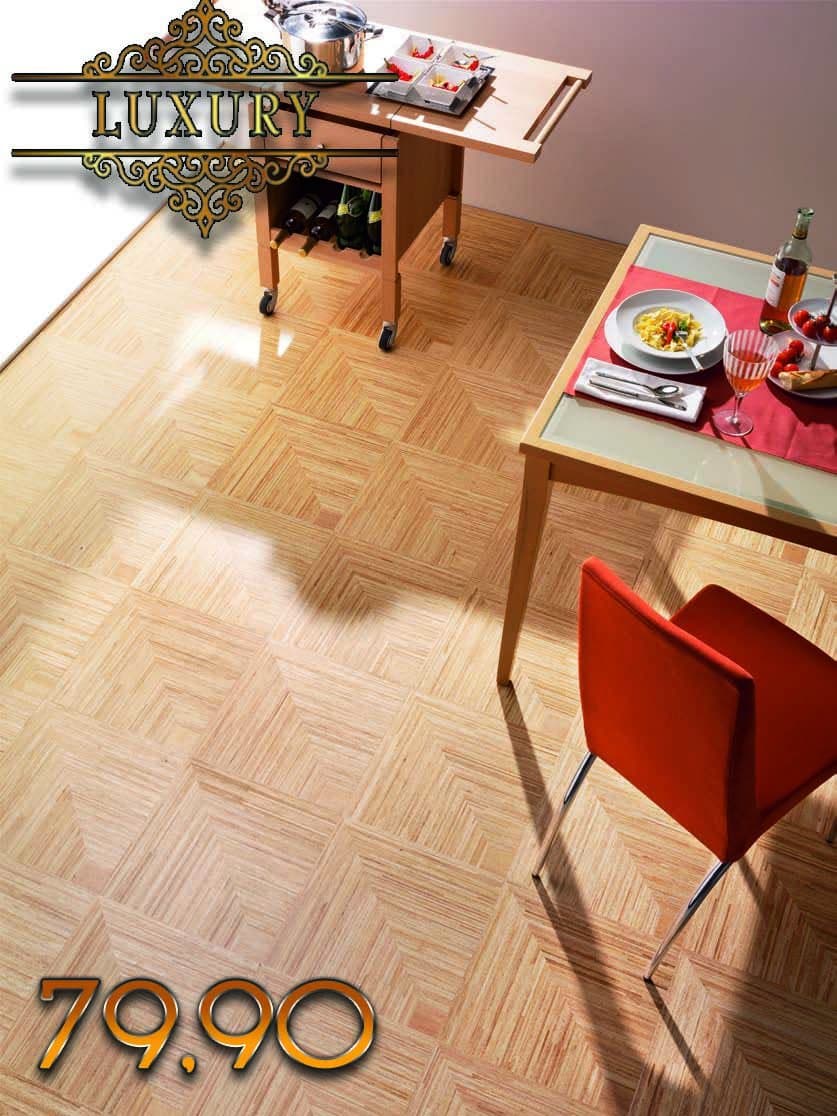 ***LOTTO STOCK*** 150 MQ parquet prefinito 390x390x14mm QUIRINALE in HEVEA classico quadrotte finline verniciato semilucido - 6