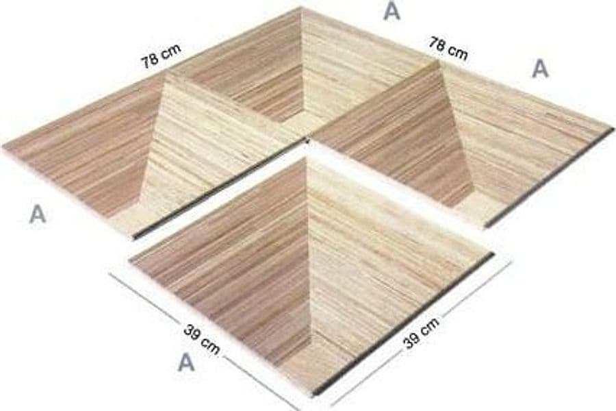 ***LOTTO STOCK*** 80 MQ parquet prefinito 390x390x14mm QUIRINALE in HEVEA classico quadrotte finline verniciato semilucido - 3