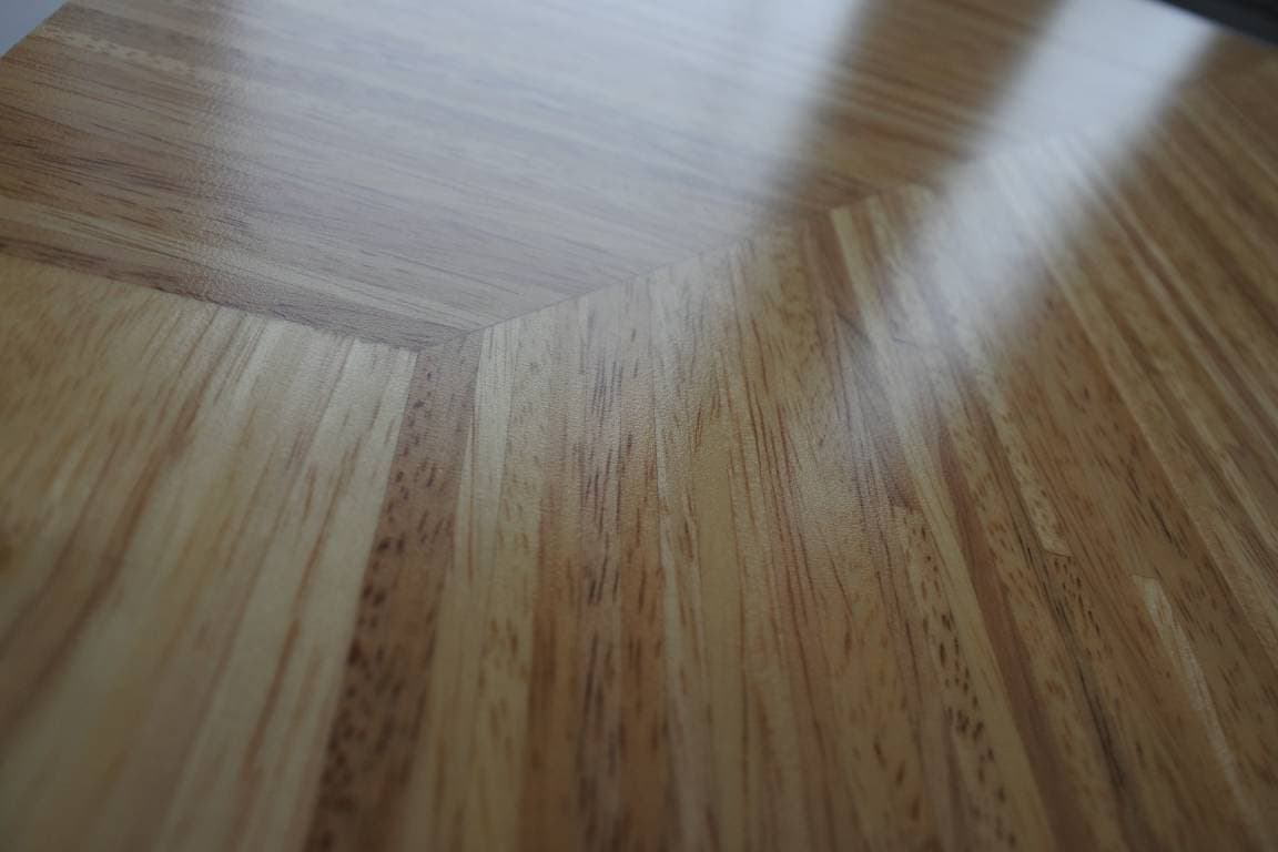 ***LOTTO STOCK*** 80 MQ parquet prefinito 390x390x14mm QUIRINALE in HEVEA classico quadrotte finline verniciato semilucido - 4