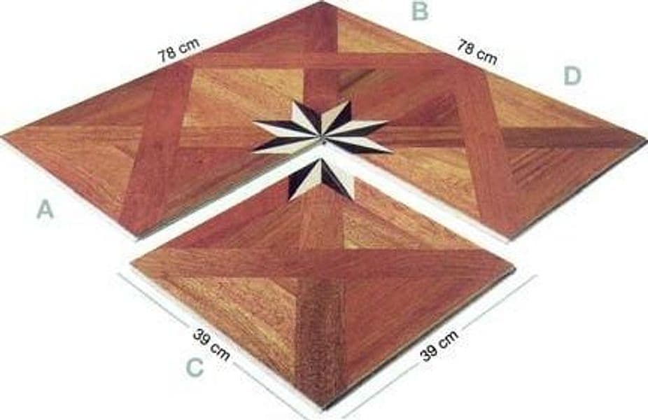 ***LOTTO STOCK*** parquet prefinito classico quadrotte VERSAILLE CILIEGIO 390x390x14mm verniciato OPACO - 2