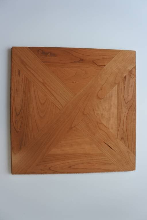 ***LOTTO STOCK*** 80MQ parquet prefinito classico quadrotte VERSAILLE CILIEGIO 390x390x14mm verniciato OPACO - 3