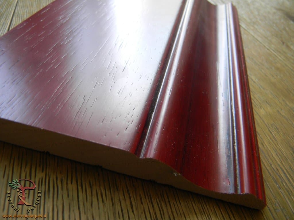 96ML di BATTISCOPA LIBERTY IN LEGNO MASSELLO 140X16mm finiture Classiche anticate - 2