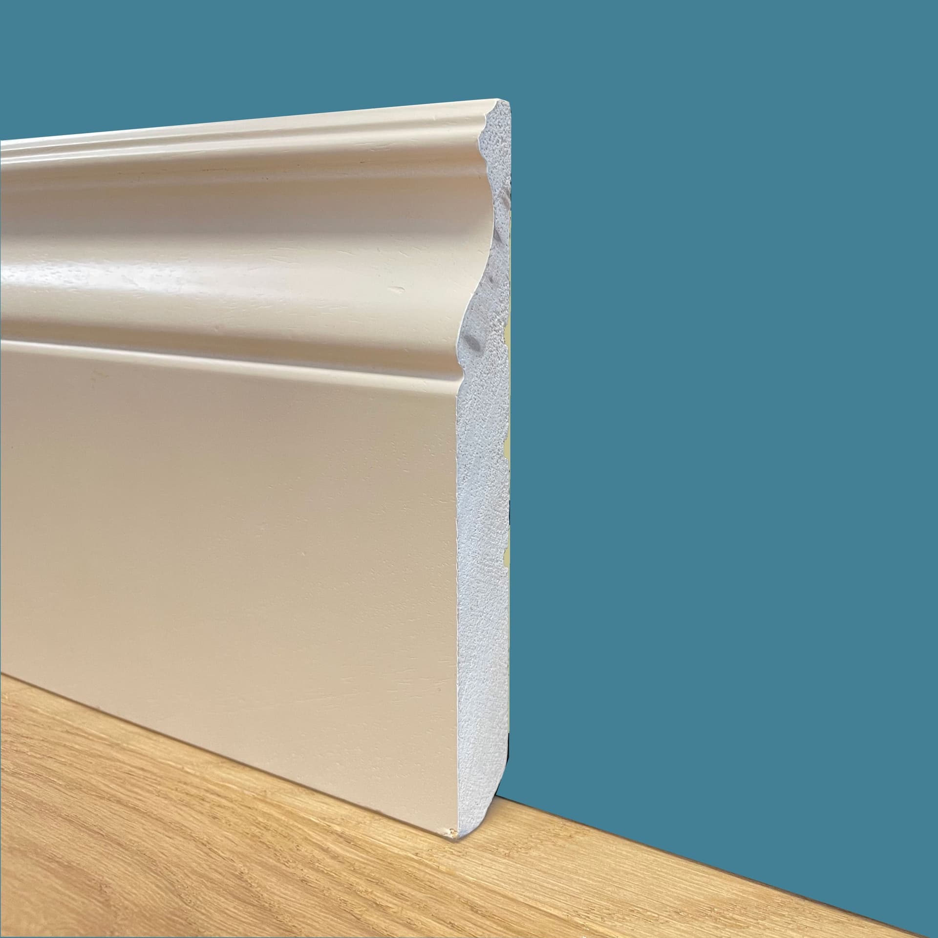 96ML di BATTISCOPA LIBERTY IN LEGNO MASSELLO 140X16mm finiture Classiche anticate - 11