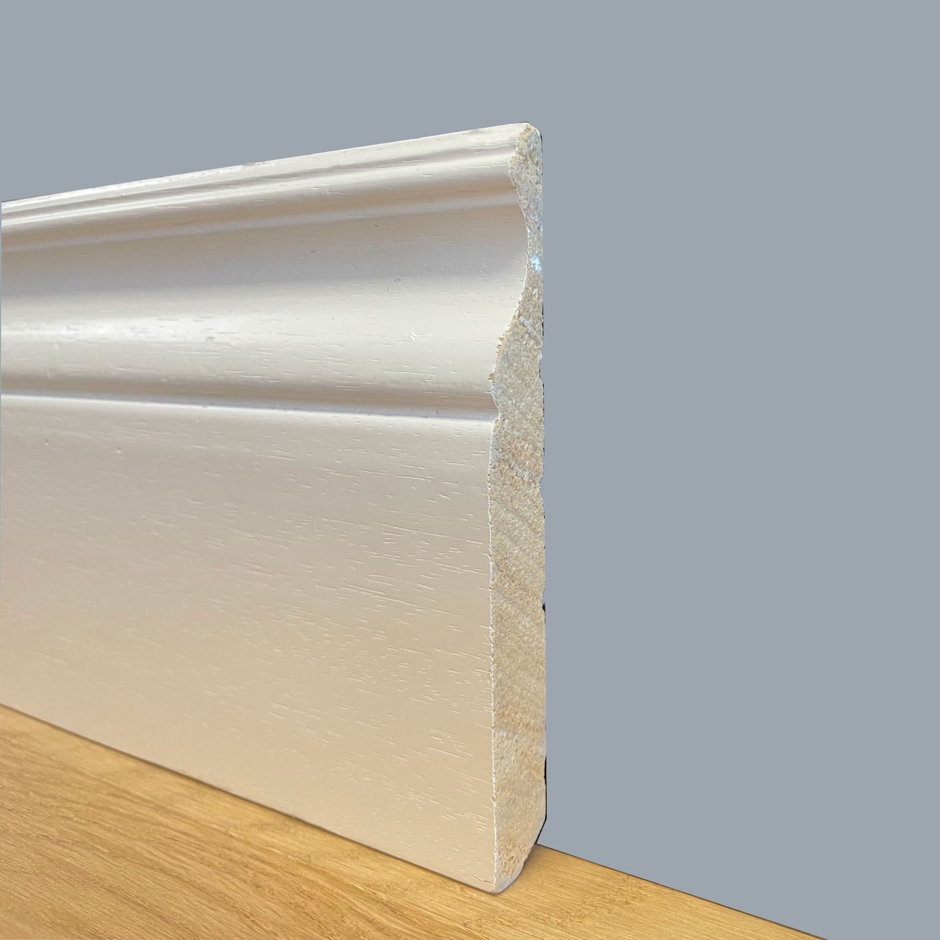 96ML di BATTISCOPA LIBERTY IN LEGNO MASSELLO 140X16mm finiture Classiche anticate - 12