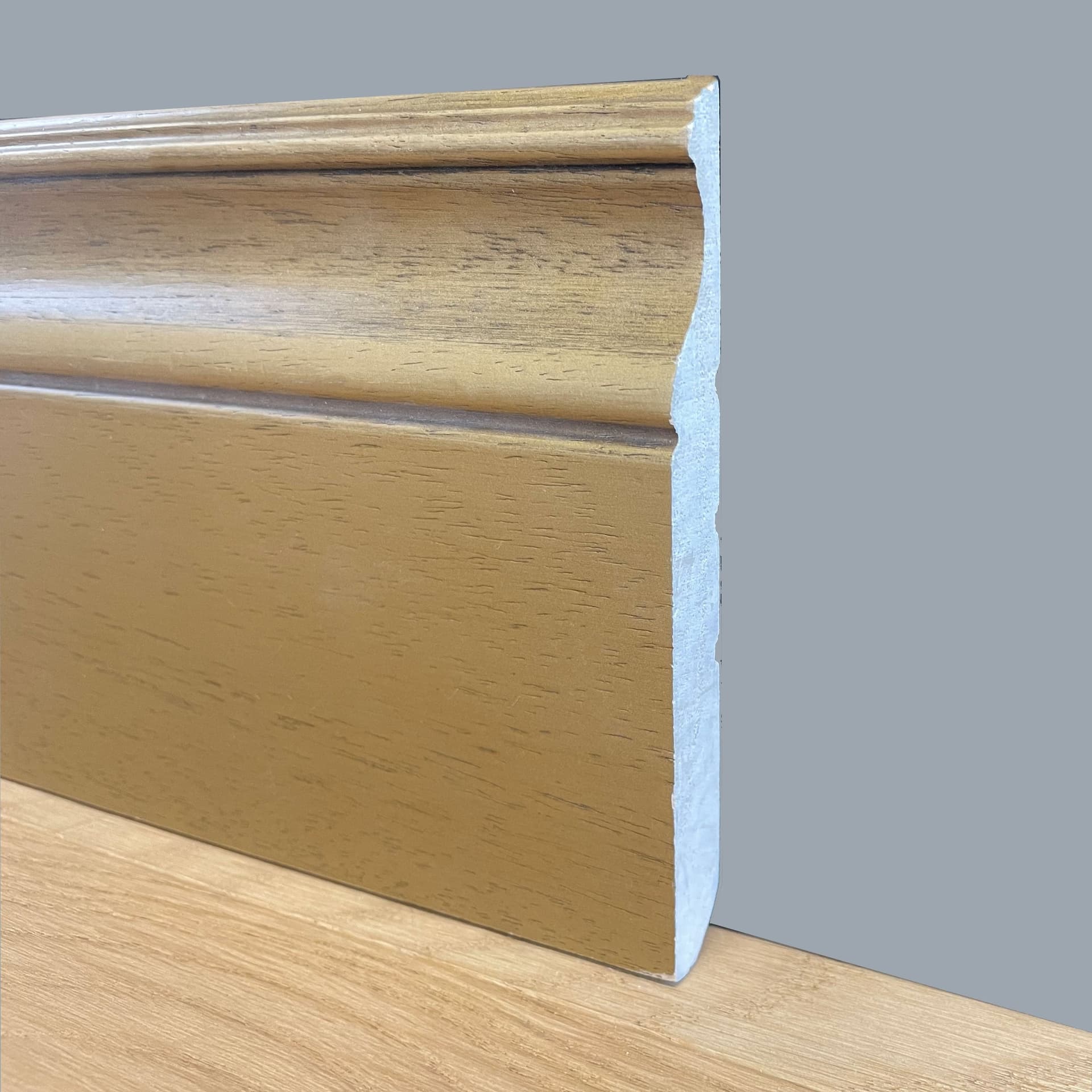 96ML di BATTISCOPA LIBERTY IN LEGNO MASSELLO 140X16mm finiture Classiche anticate - 13