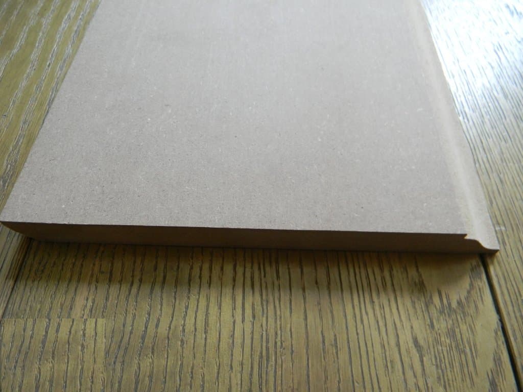 96ML di Battiscopa fibra di legno 150X16mm QUEEN VICTORIA Laccato bianco 9010 o grezzo - 2