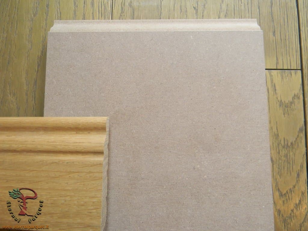 96ML di Battiscopa fibra di legno 150X16mm QUEEN VICTORIA Laccato bianco 9010 o grezzo - 3