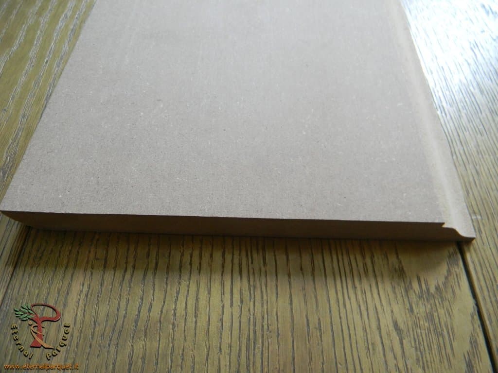 96ML di Battiscopa fibra di legno 150X16mm QUEEN VICTORIA Laccato bianco 9010 o grezzo - 4