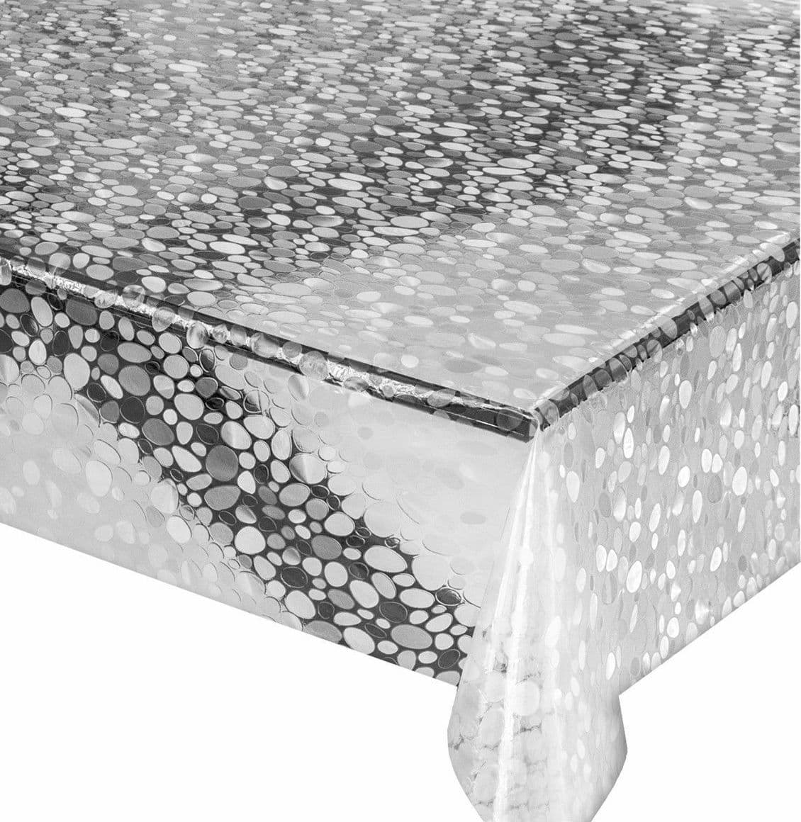 Tovaglia PVC Trasparente H140 goffrata 3D antimacchia resistente diversi decori - 7
